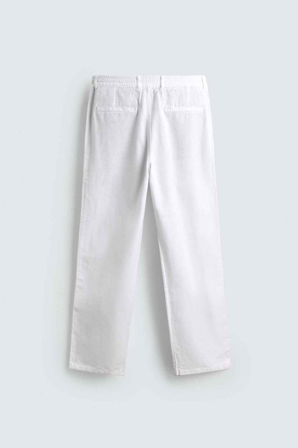 PANTAL?N FLUIDO STRAIGHT FIT / Blanco - Zara фото 8