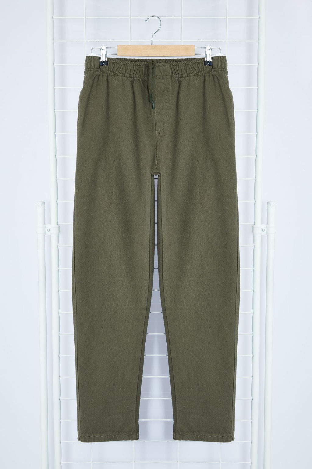 Lacivert Regular Fit Lastik Belli Gabardin Pantolon TMNSS23PL00033 - Trendyolmilla фото 31