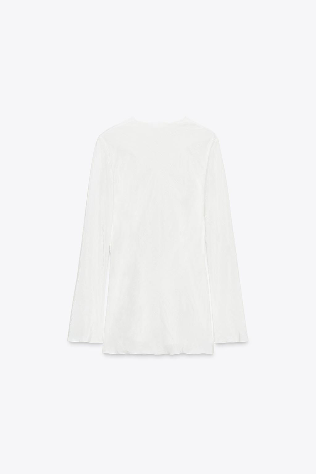 ZW COLLECTION BLOUSE WITH TIES - Zara фото 12