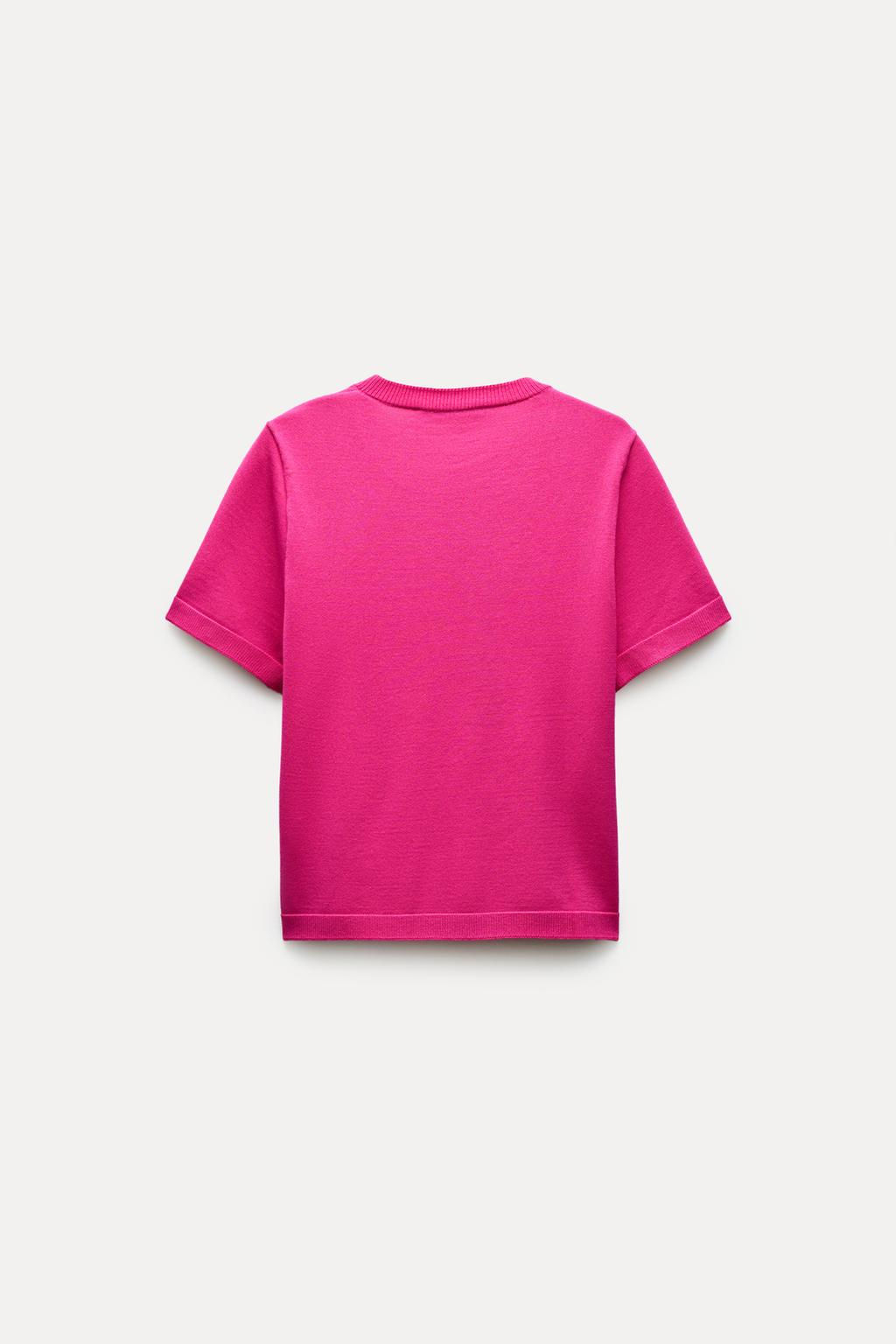 BASIC PLAIN KNIT TOP - Zara фото 12
