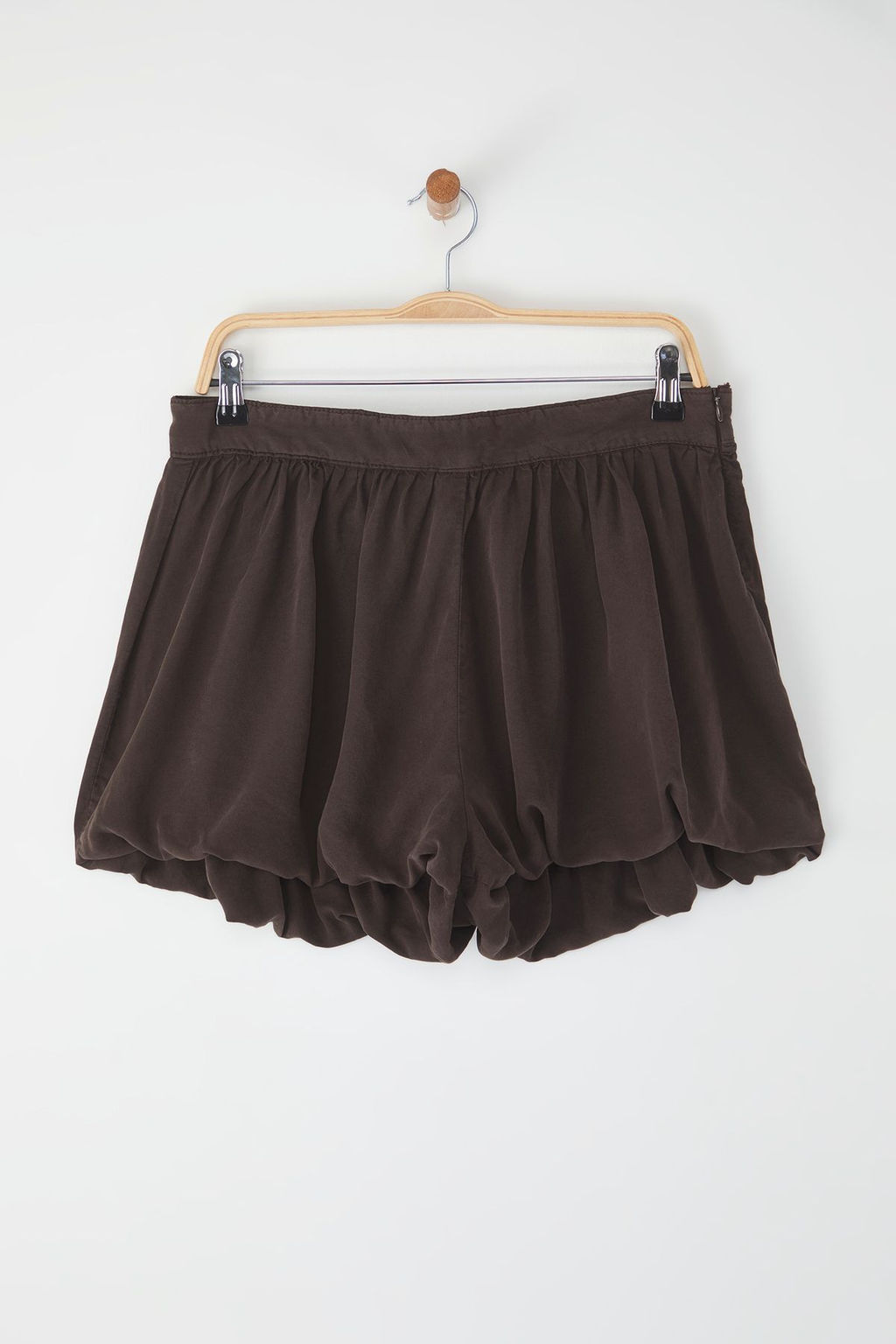 Trendyolmilla Kahverengi Normal Bel Mini Denim Balon Sort Etek TWOSS25SR00105  фото 5