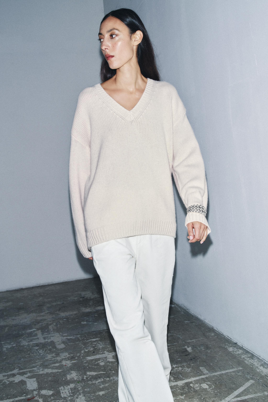 OVERSIZED WOOL AND CASHMERE SWEATER
