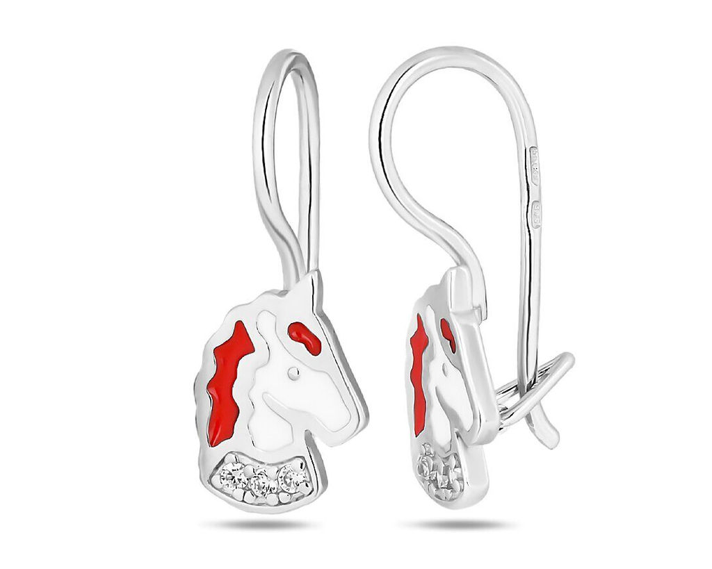 Серьги, эмаль, Л-27063