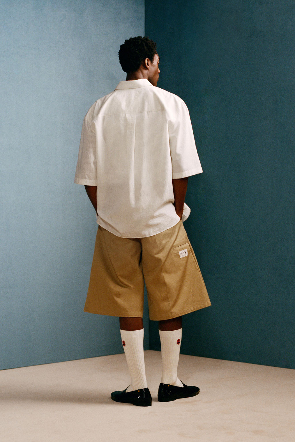 BERMUDA WIDE FIT PLIEGUES WILLY CHAVARRIA X ZARA / Beige фото 3