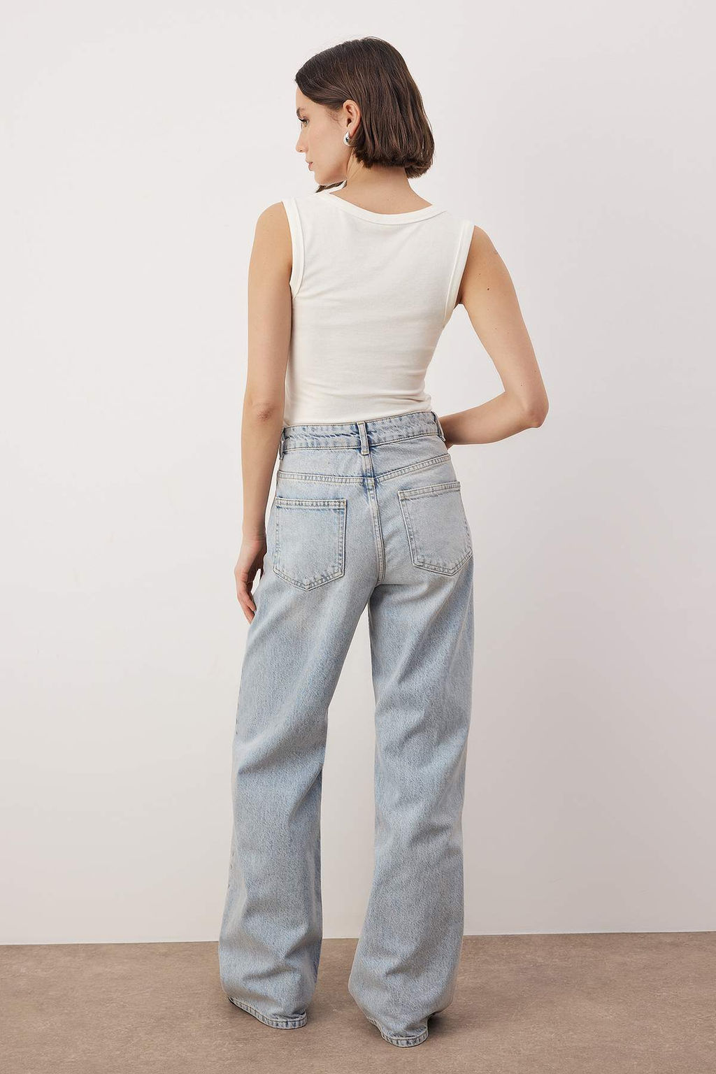 Mavi Yuksek Bel Wide Leg Jeans TWOAW26JE00298 - Trendyolmilla фото 4
