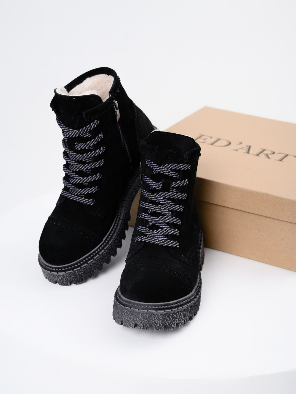 Ботинки EDART 319.22511 gr. Черный замша/шерсть - Ed'art фото 9