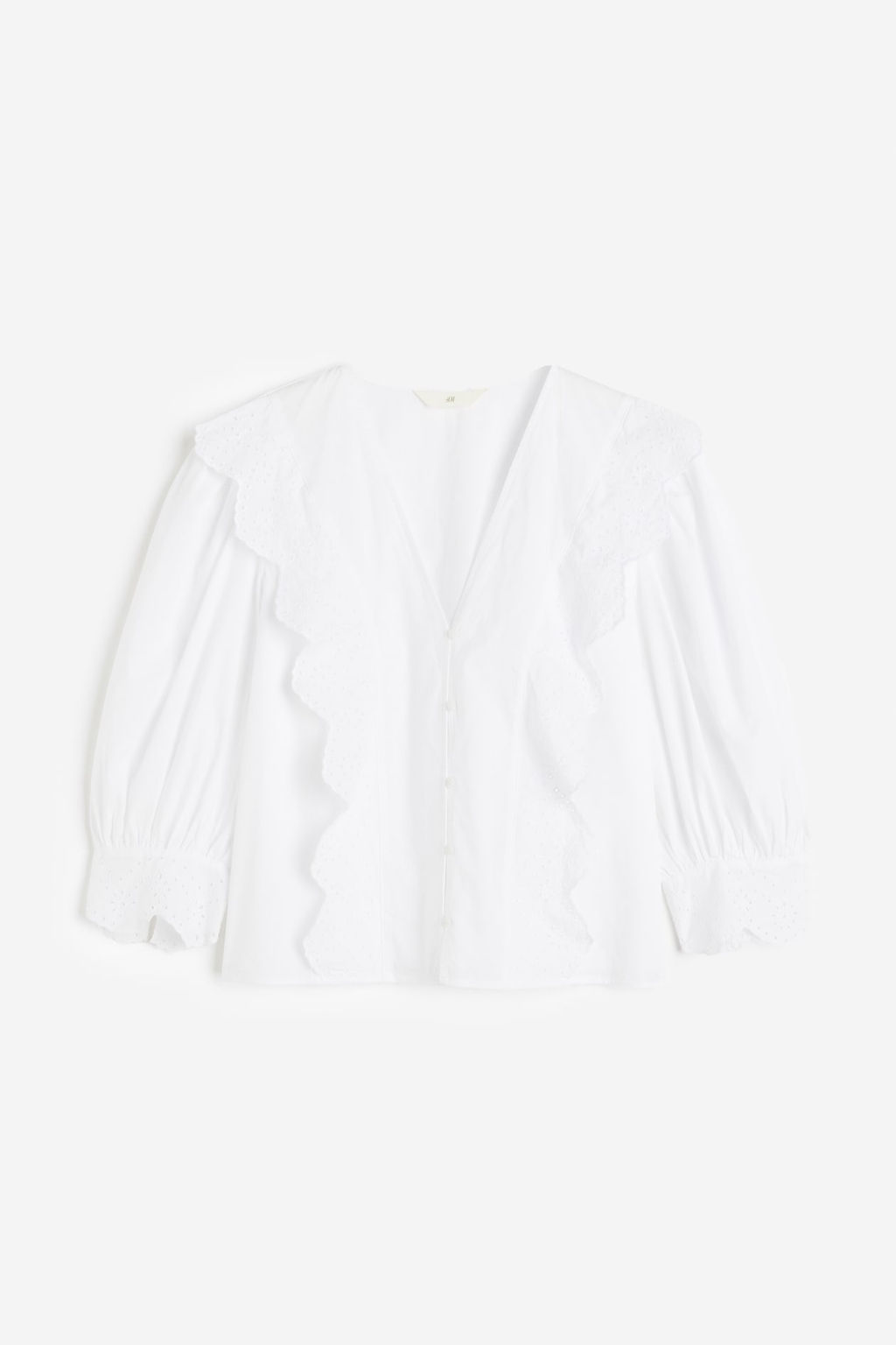 Blusa con bordado ingles
