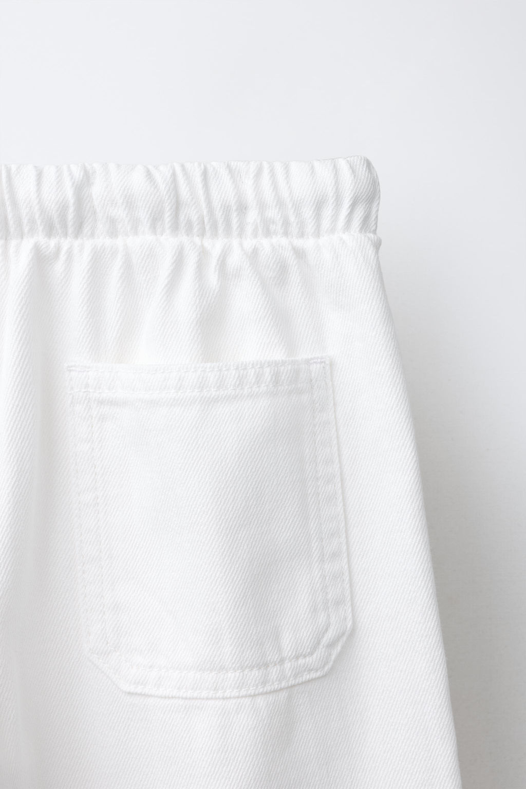 JEANS WIDE LEG CORDONES / Blanco - Zara фото 4