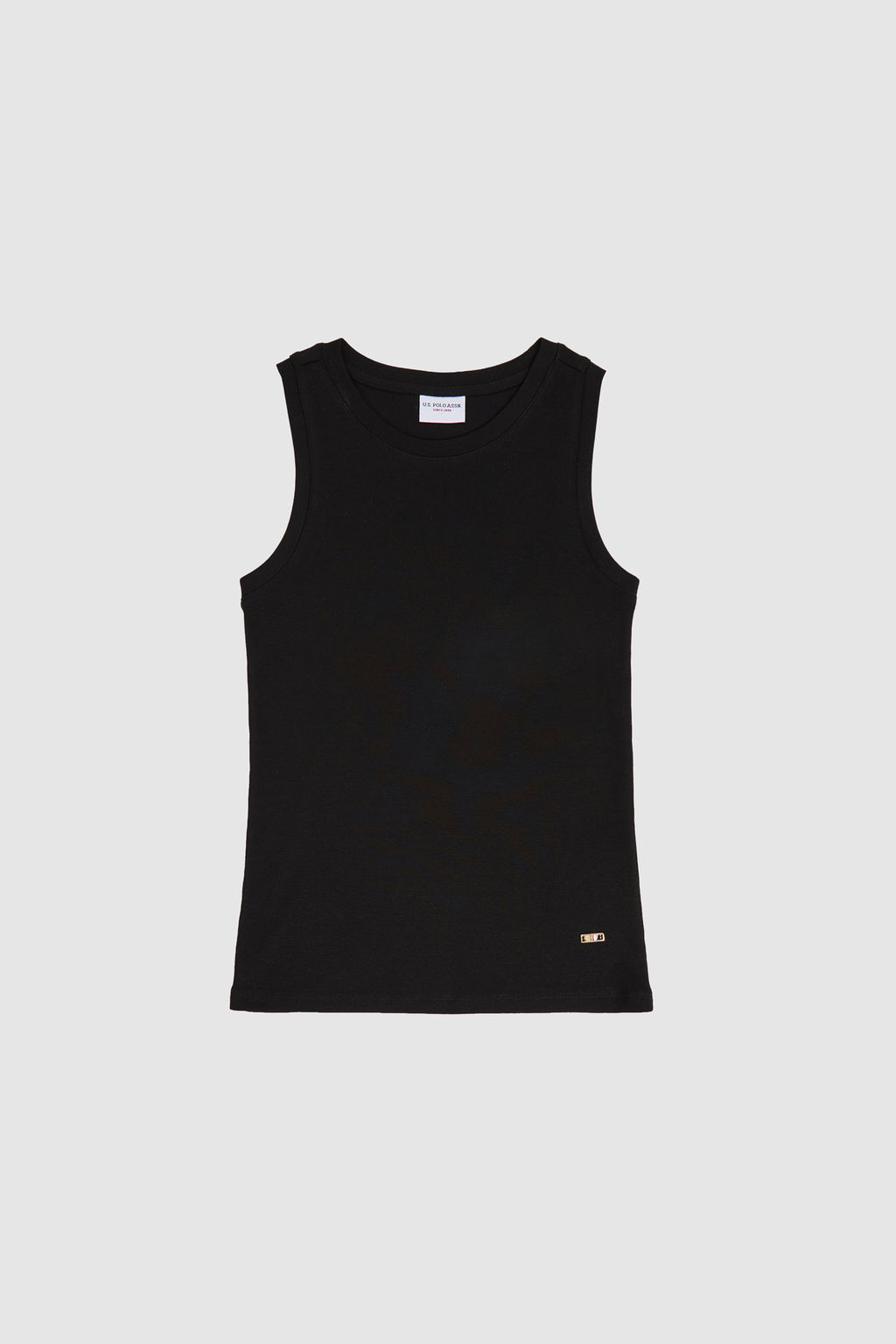 Kad_n Siyah Bisiklet Yaka Basic Ti__rt - U.s. polo assn фото 7