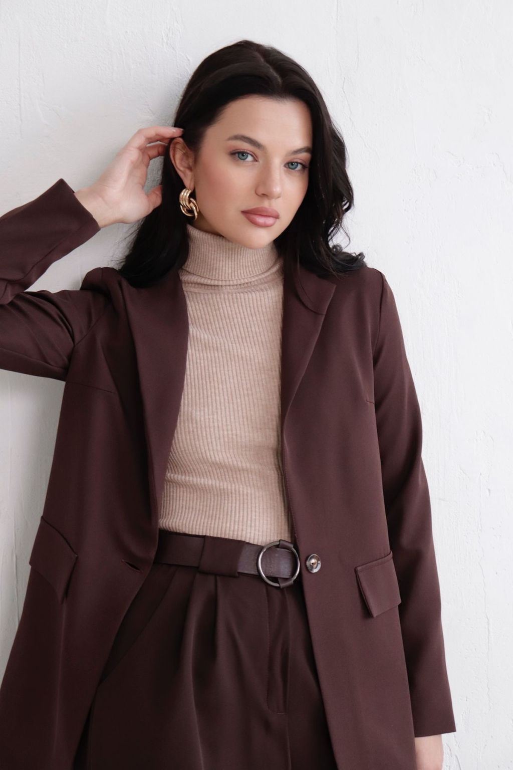 11372 Костюм брючный коричневый - Martichelli фото 4