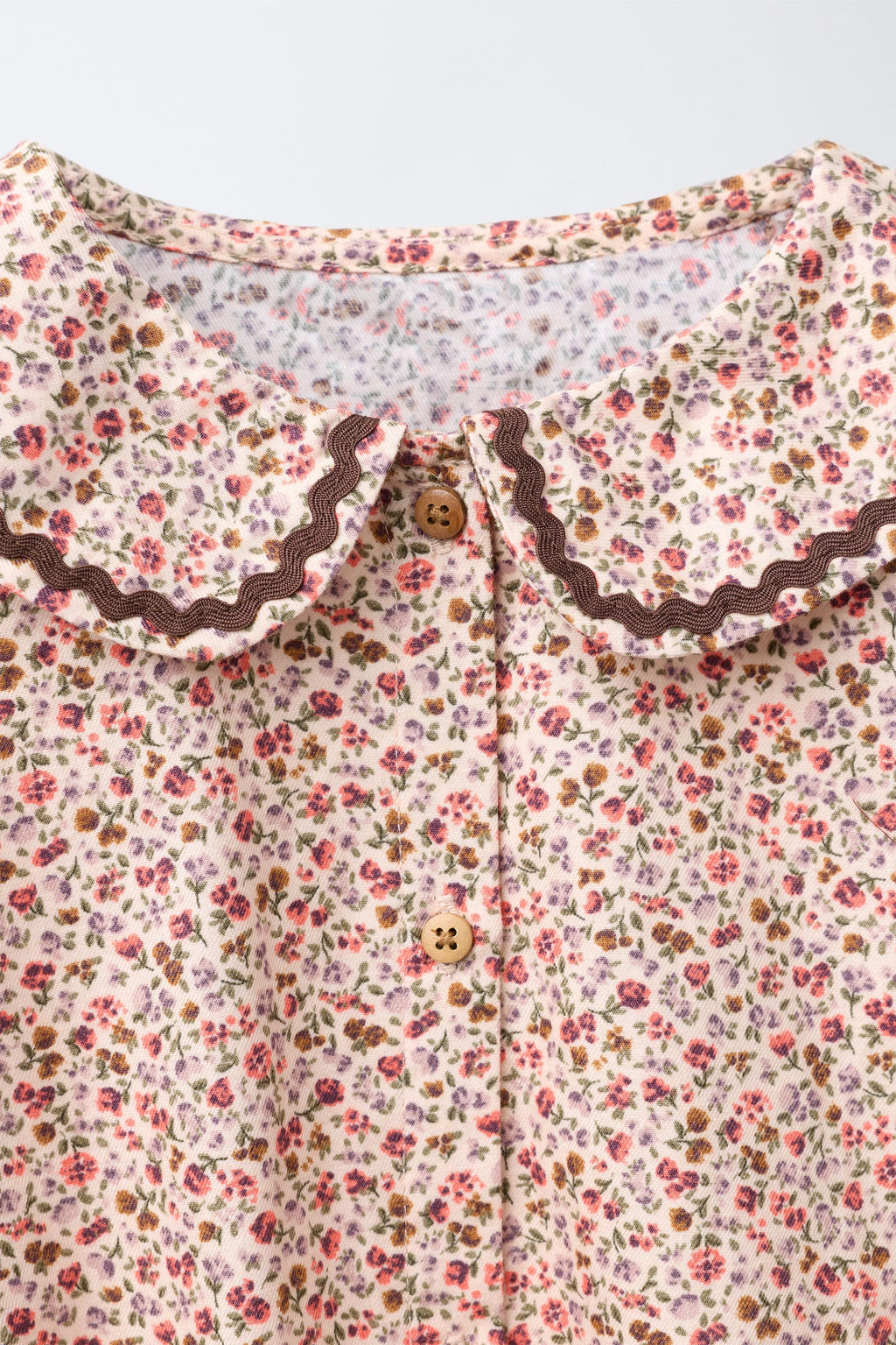 AGES 6-14 / LACE TRIM FLORAL PYJAMAS - Zara фото 6