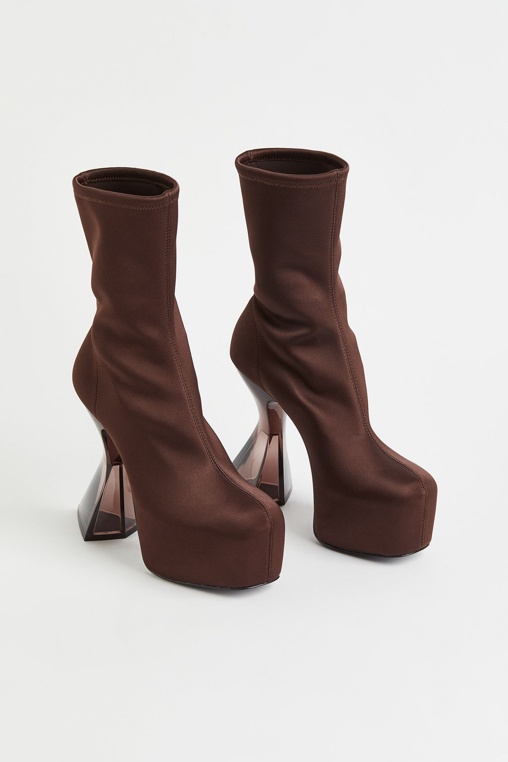 Botas de saten con plataforma - H&m фото 9