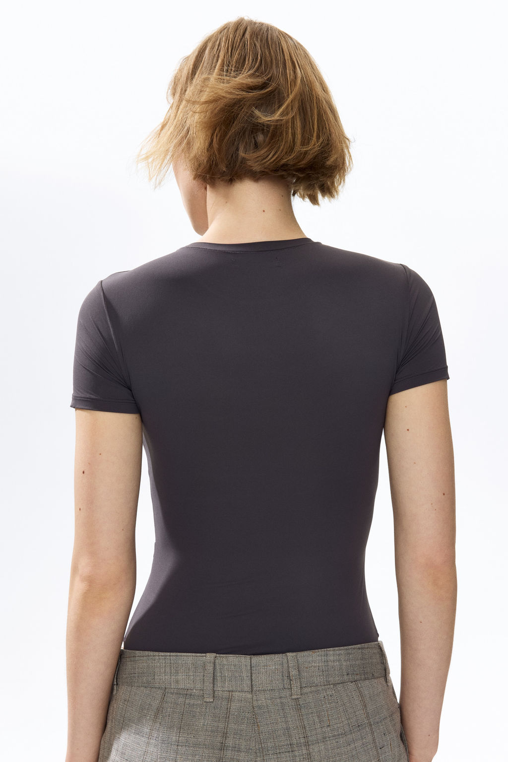 Body de manga corta en microfibra - H&m фото 10