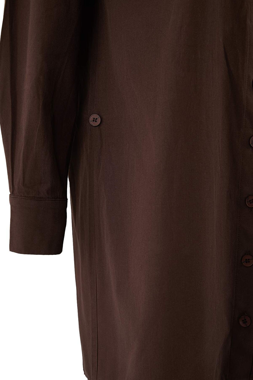 Kahverengi Duz K?sa / Mini Tuvit Etekli Dokuma Gomlek Elbise TWOAW26EL00367 - Trendyolmilla фото 8