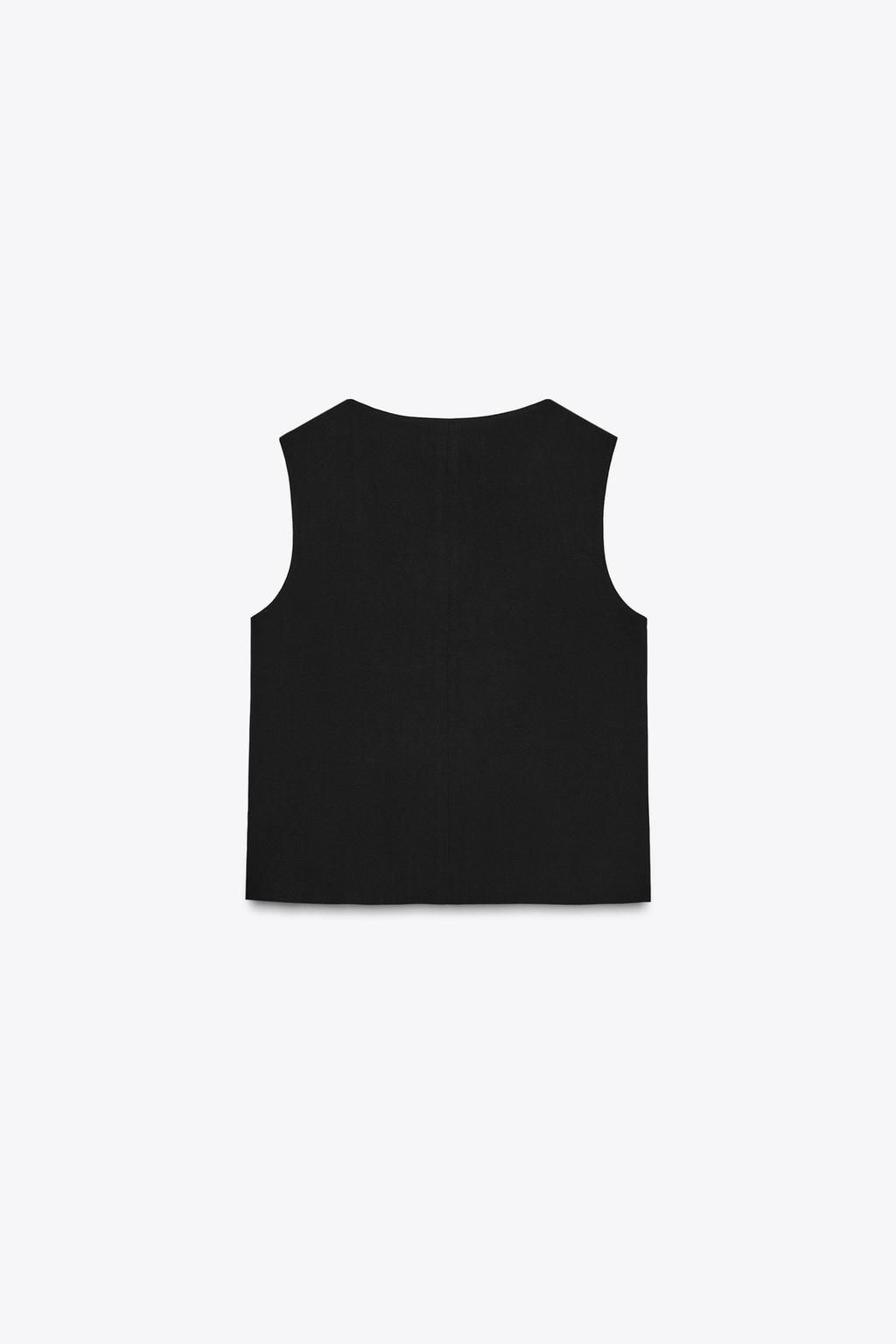 DOUBLE-BREASTED WAISTCOAT WITH GOLD BUTTONS - Zara фото 6