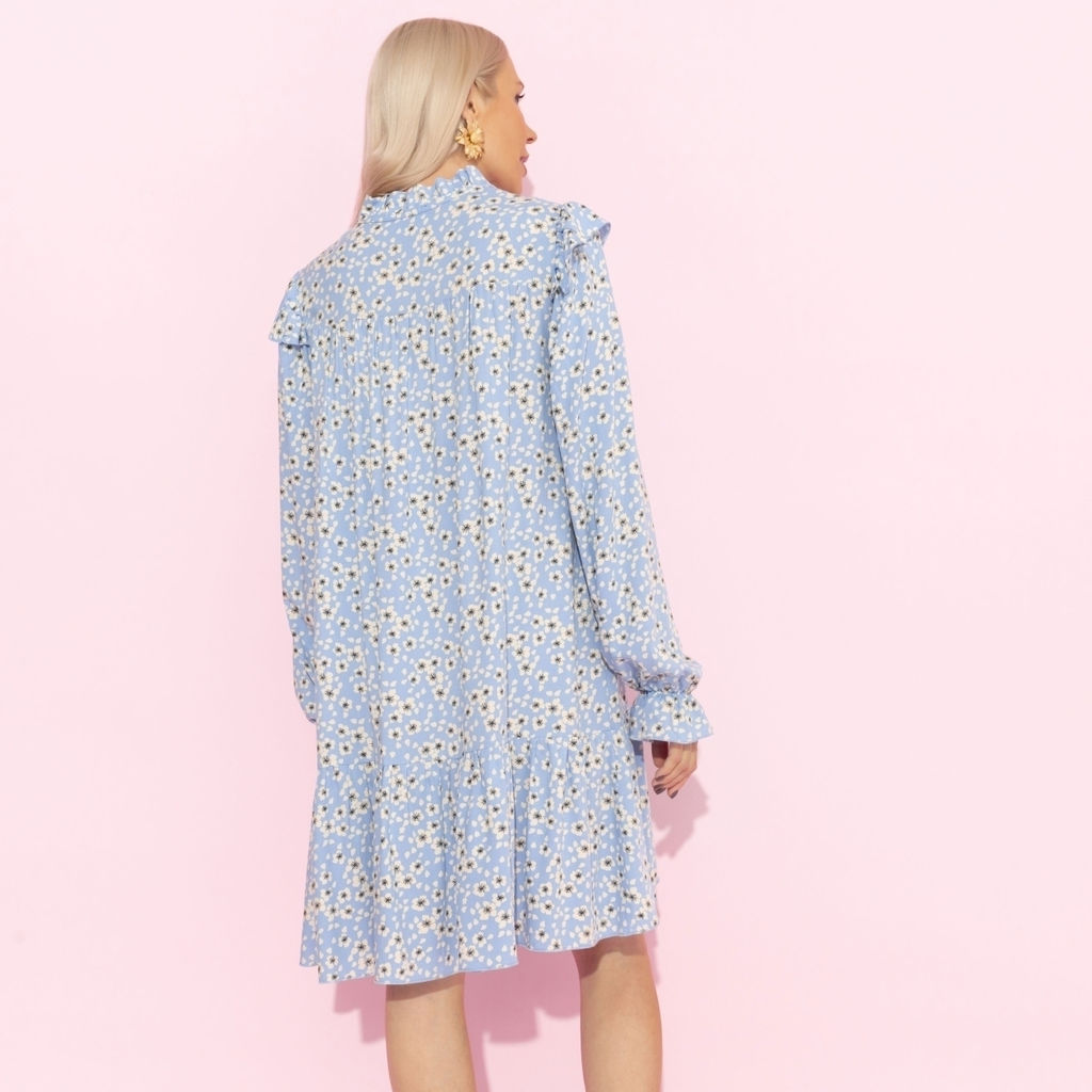 Платье в стиле бохо, Тонкий комплимент (голубое) - Charutti фото 5