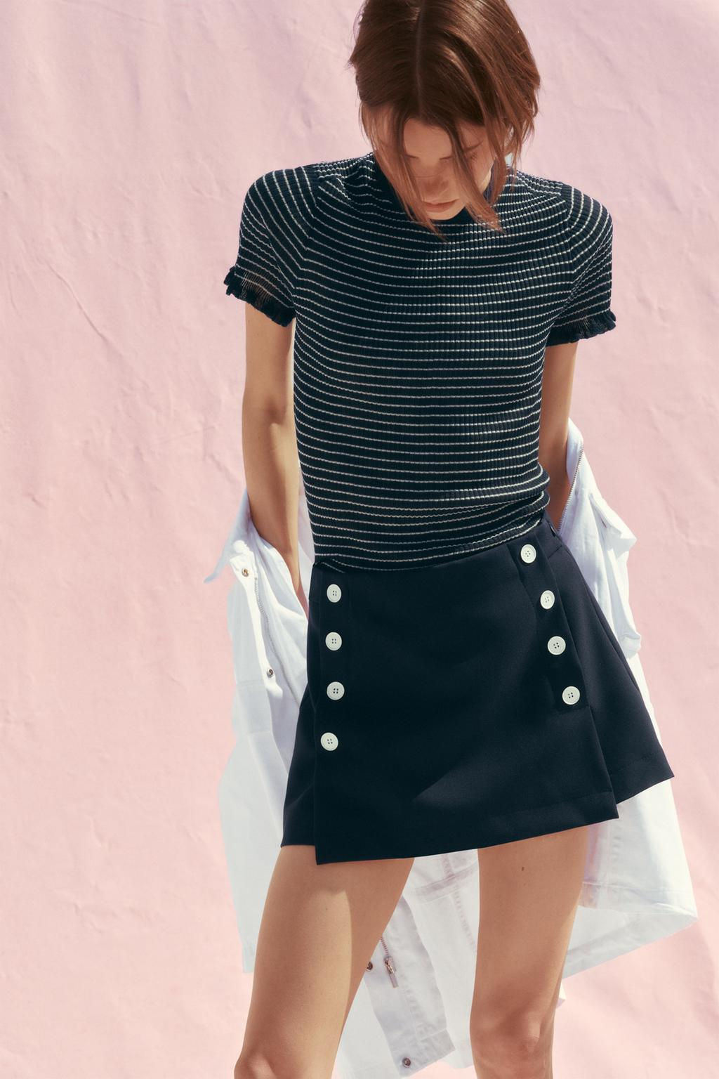 SKORT WITH BUTTONS - Zara фото 3