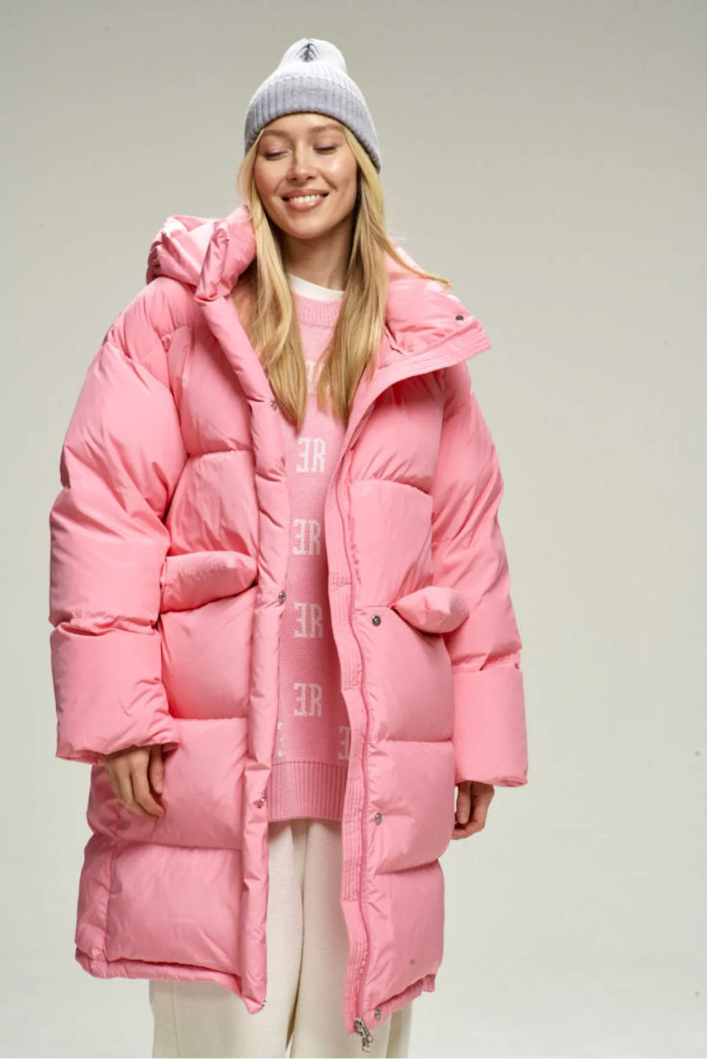 Пуховик удлиненный Pink - Erist store фото 4