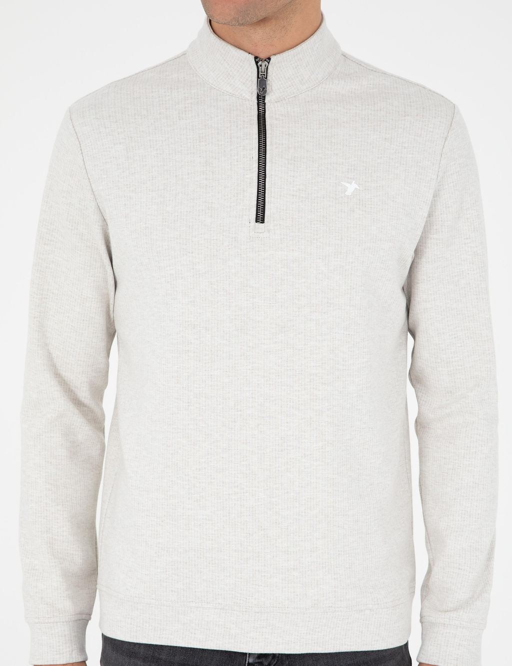 Свитшот Cacharel Regular Fit из хлопка экрю