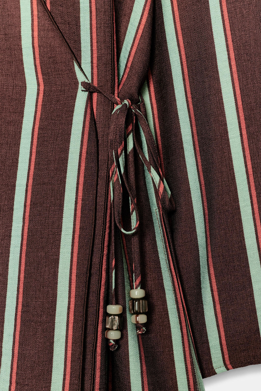CHAQUETA CRUZADA RAYAS / Rayas marrones - Zara фото 8