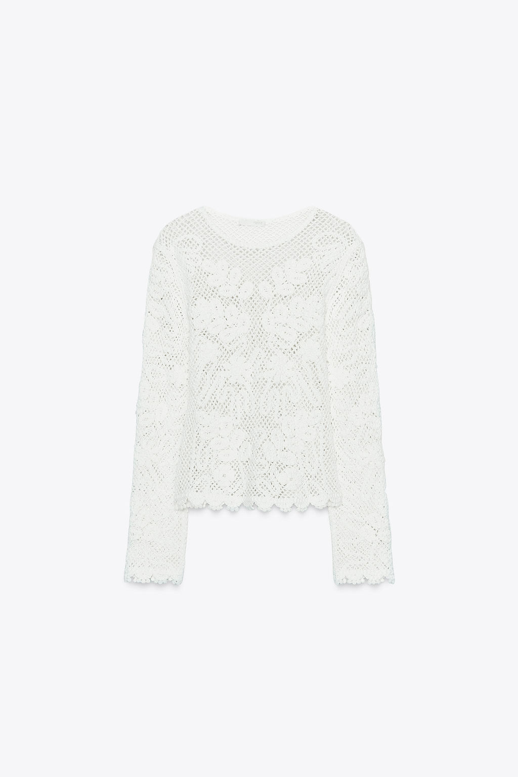 EMBROIDERED LACE TOP - Zara фото 5