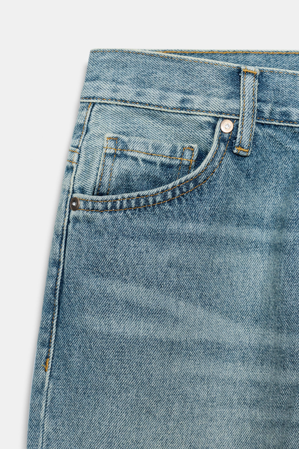 JEANS ZW COLLECTION RELAXED FLARE TIRO BAJO / Azul medio - Zara фото 7