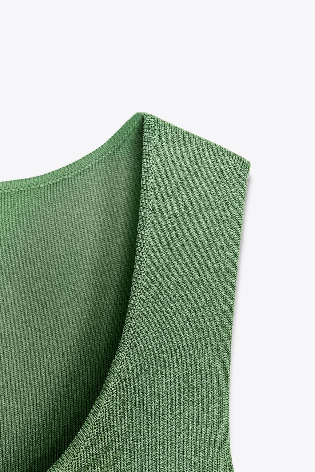 PLEATED KNIT COMBINATION DRESS - Zara фото 10