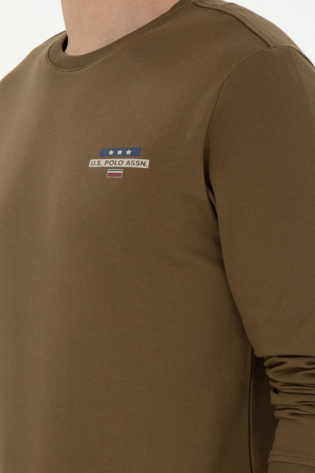 Мужской свитшот цвета хаки Неожиданная скидка в корзине - U.s. polo assn фото 7