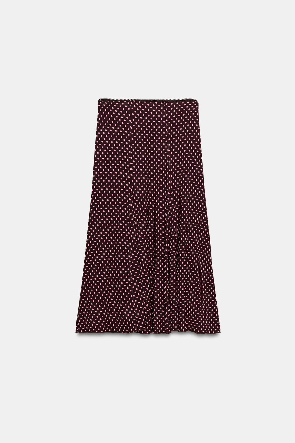 FALDA MIDI LUNARES / Marr?n - Zara фото 4