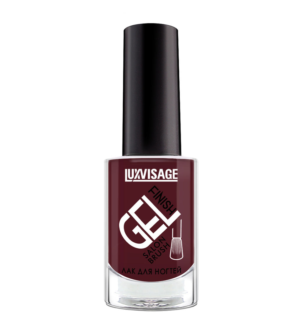 LuxVisage Лак для ногтей GEL finish тон 4 зимняя вишня 9мл