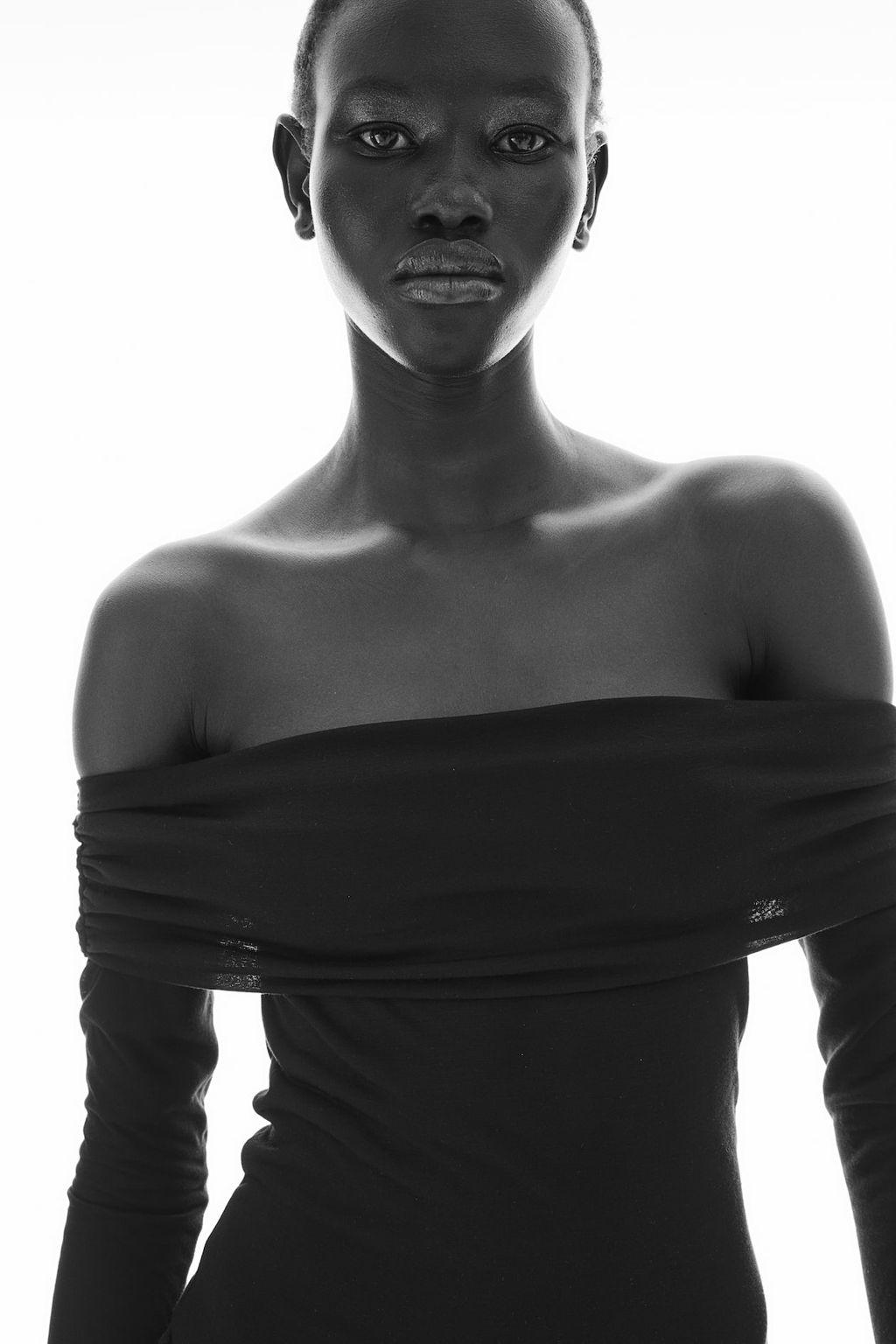 Top off-the-shoulder transparente - H&m фото 3