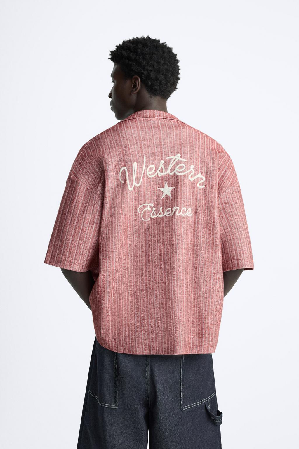 EMBROIDERED JACQUARD SHIRT - Zara фото 3
