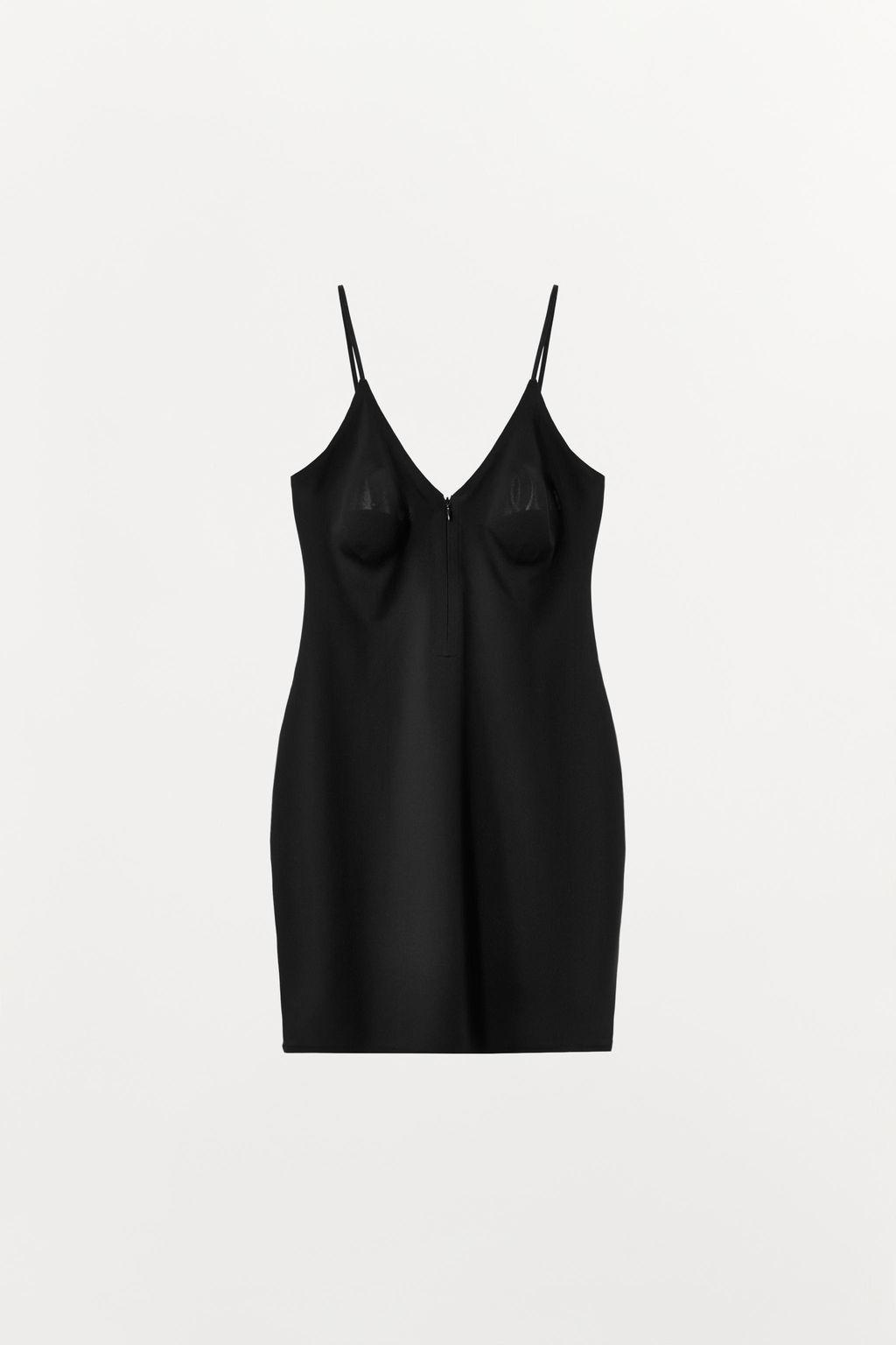 SHORT DRESS WITH POLYAMIDE ZIP - Zara фото 7