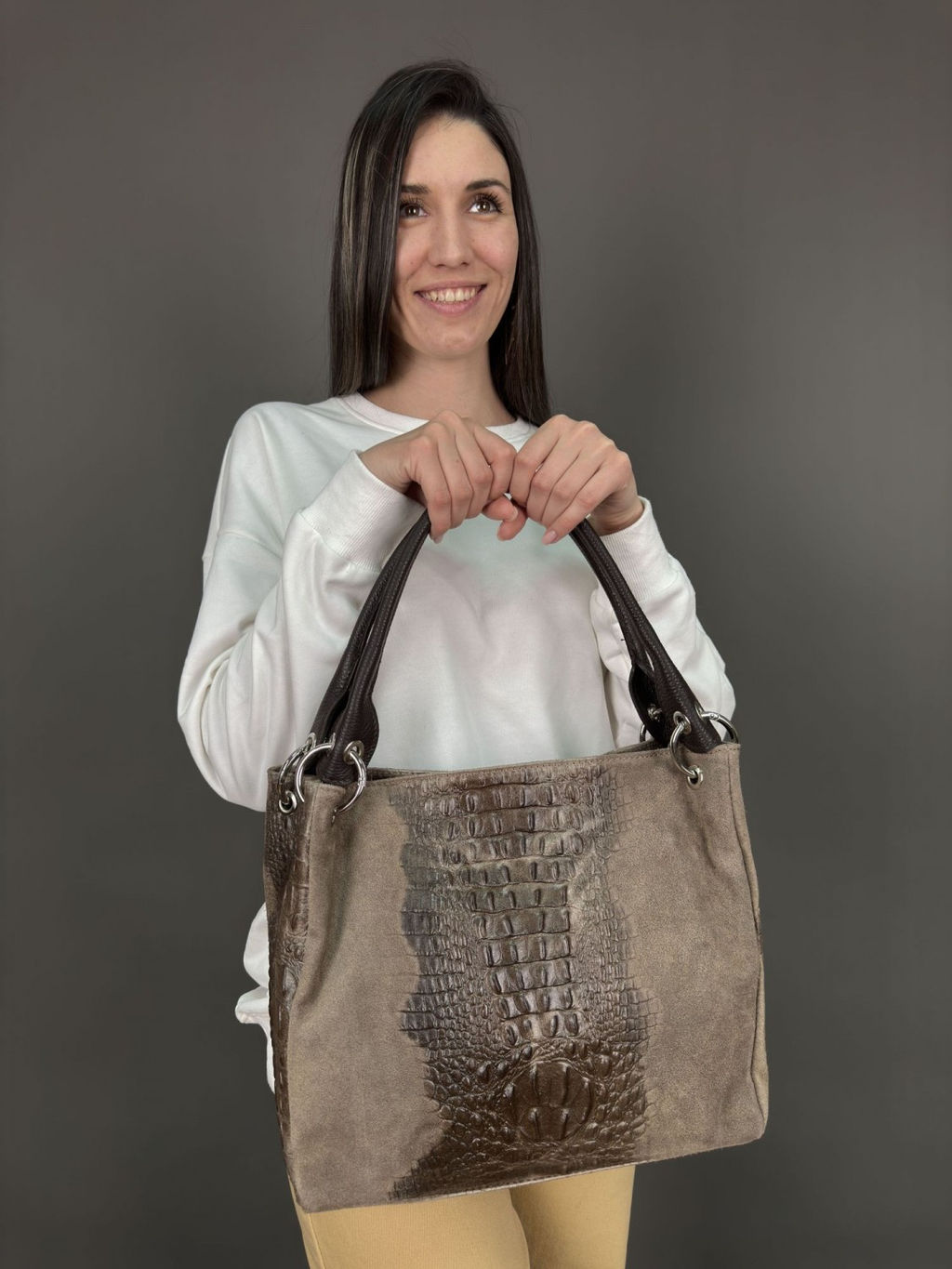 Сумка женская из телячьей кожи