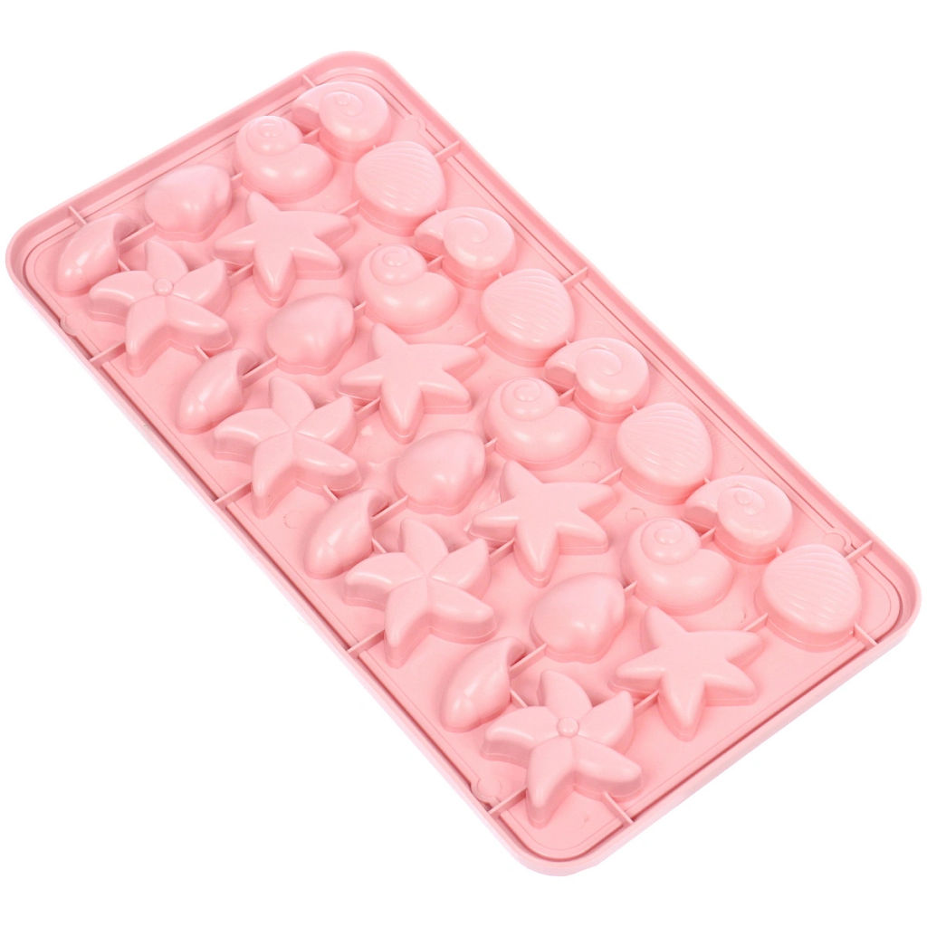 Цена за 2 шт. Форма для льда пластиковая "Морской мир" 15*28см, цвета микс