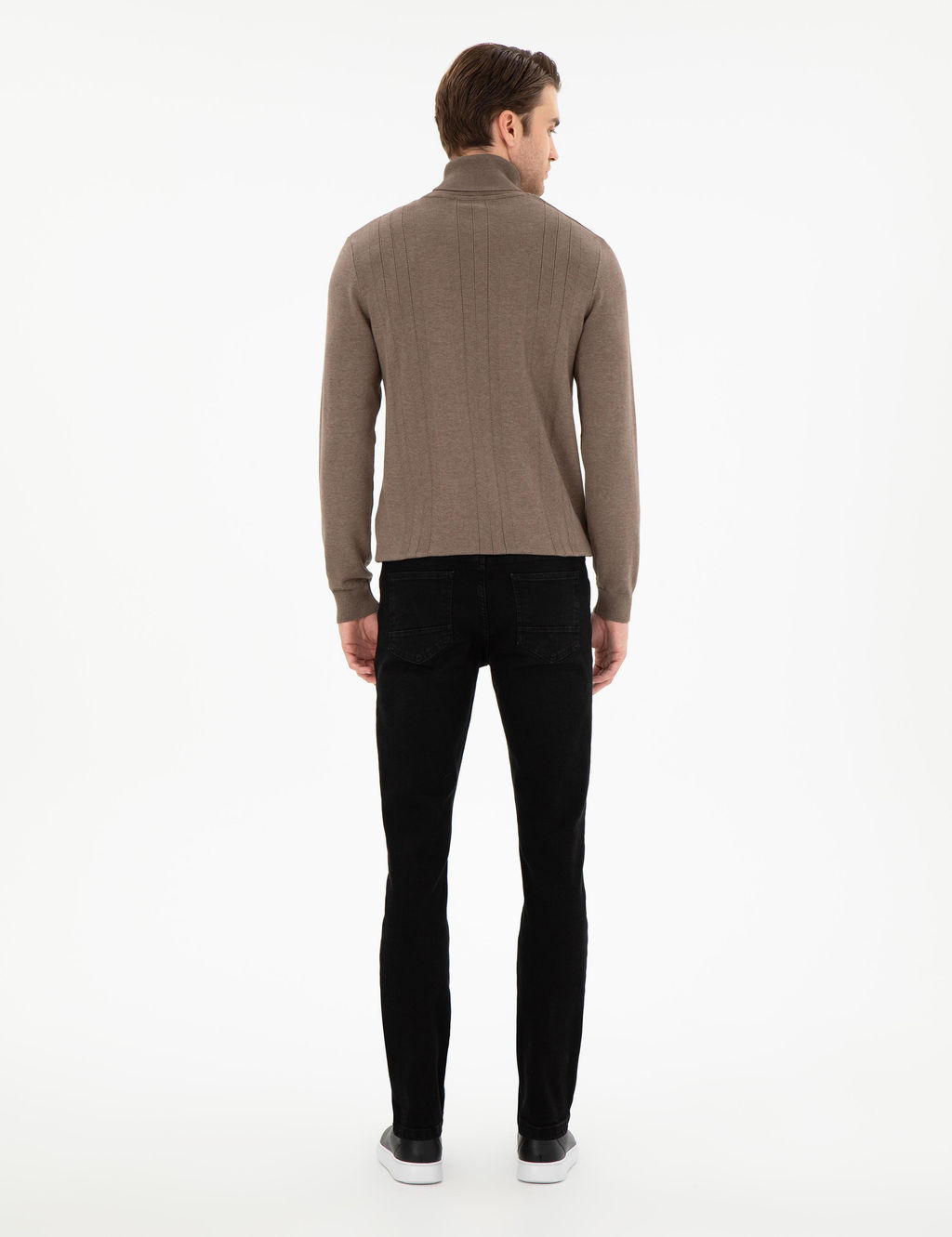 Antrasit Slim Fit Jean Pantolon