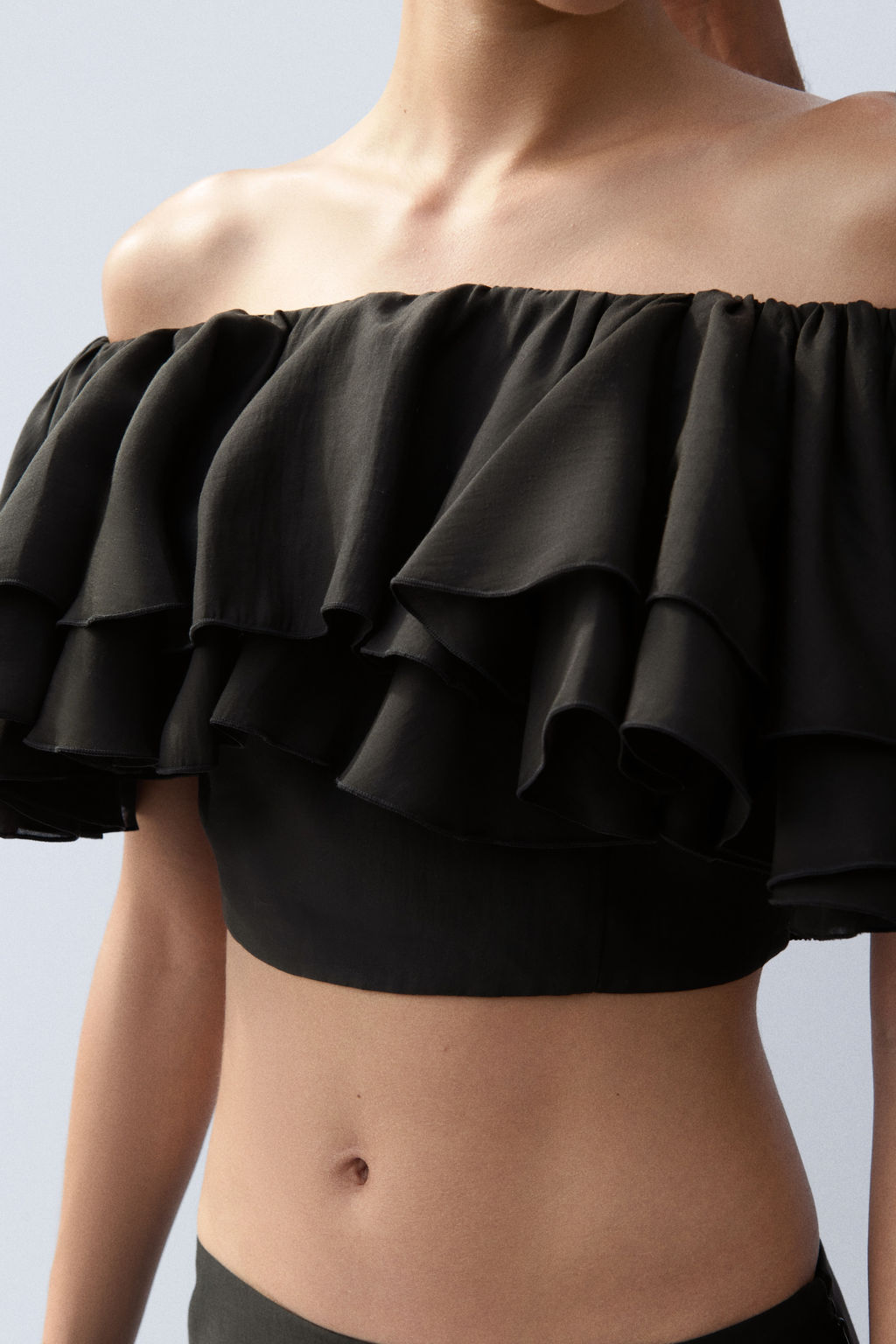 Top off-the-shoulder con volantes - H&m фото 5