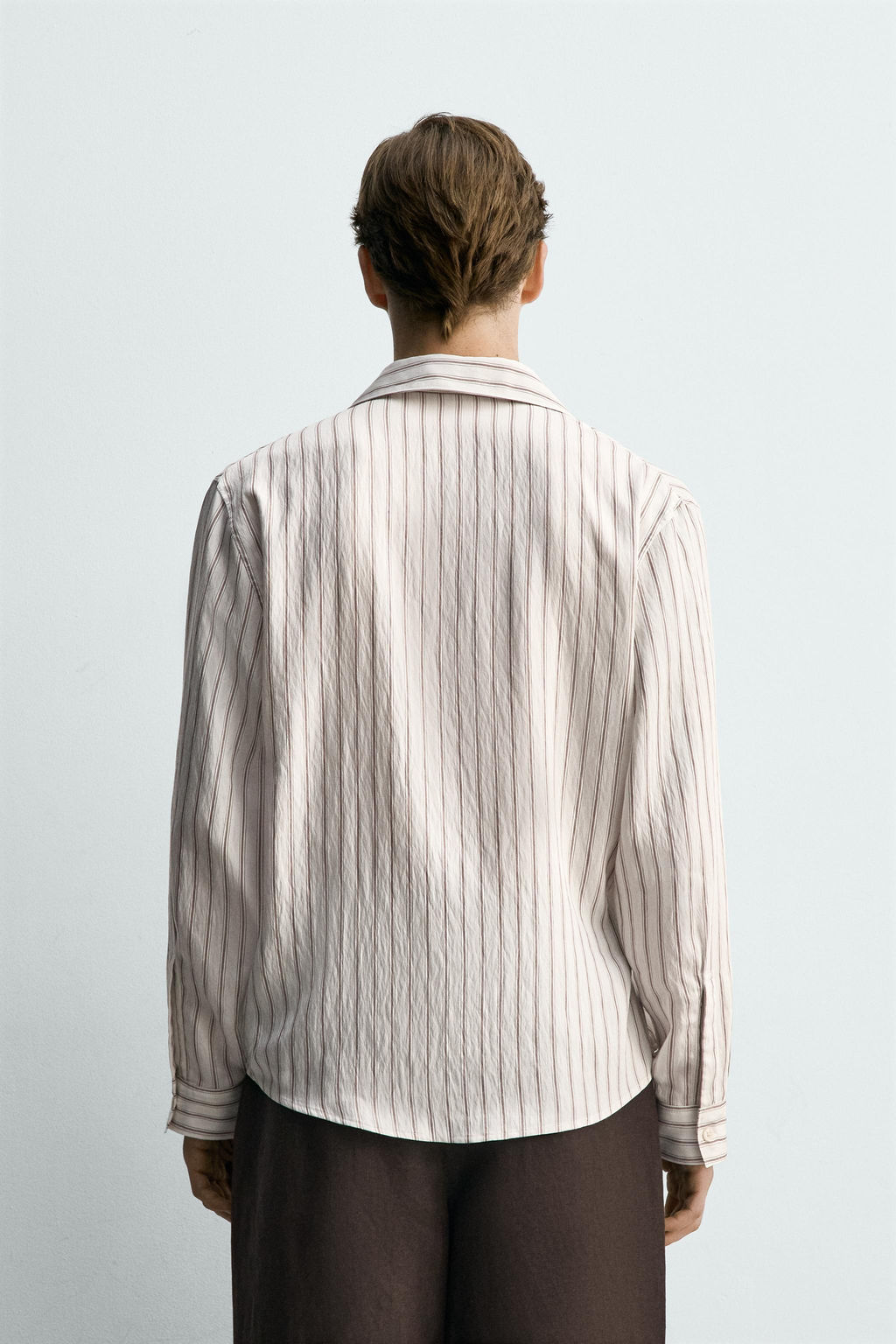 CAMISA FLUIDA RAYAS LAZO / Blanco - Zara фото 3