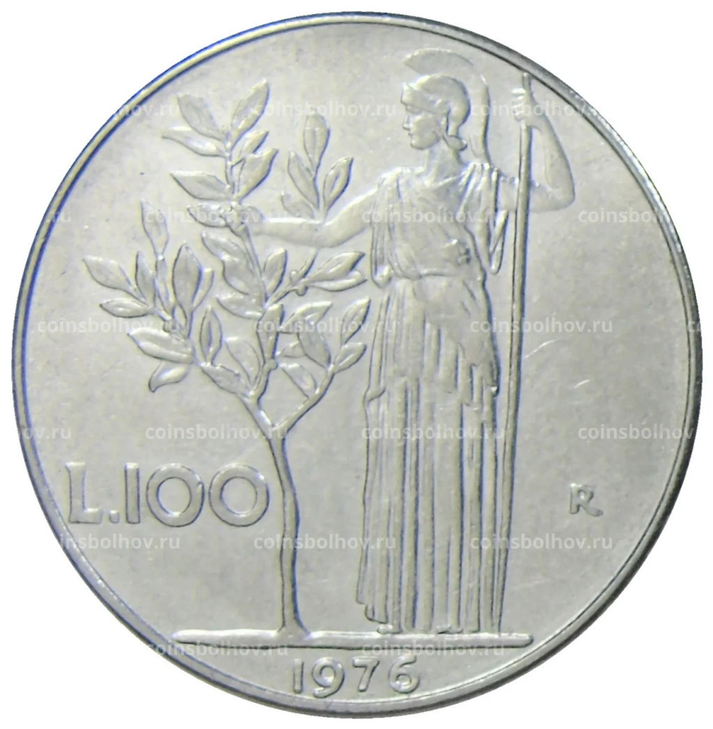 100 лир 1976 года Италия