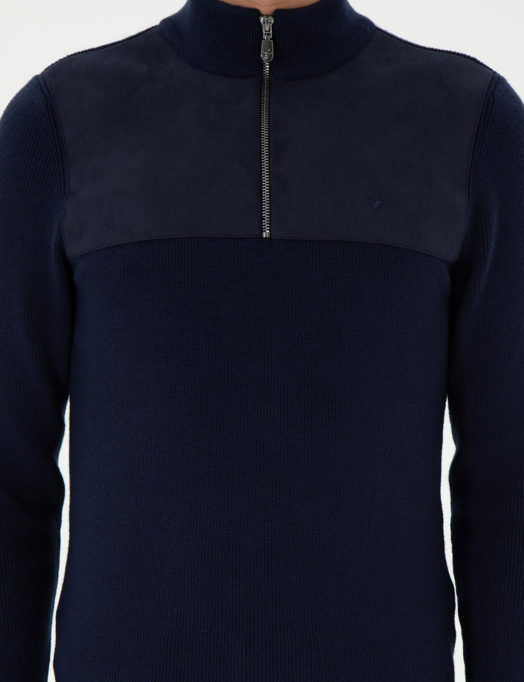 Темно-синий зауженный свитер - Cacharel фото 6