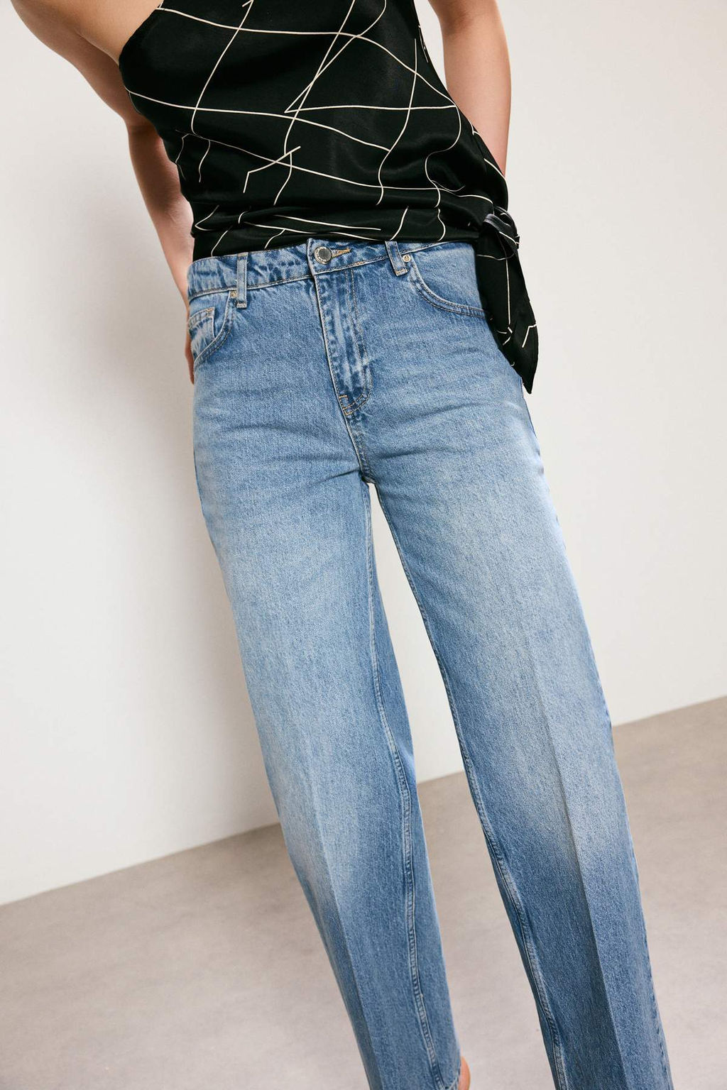 Mavi STUDIO Yuksek Bel %100 Pamuk Straight Duz Kesim Jeans TWOSS26JE00238 - Trendyolmilla фото 5