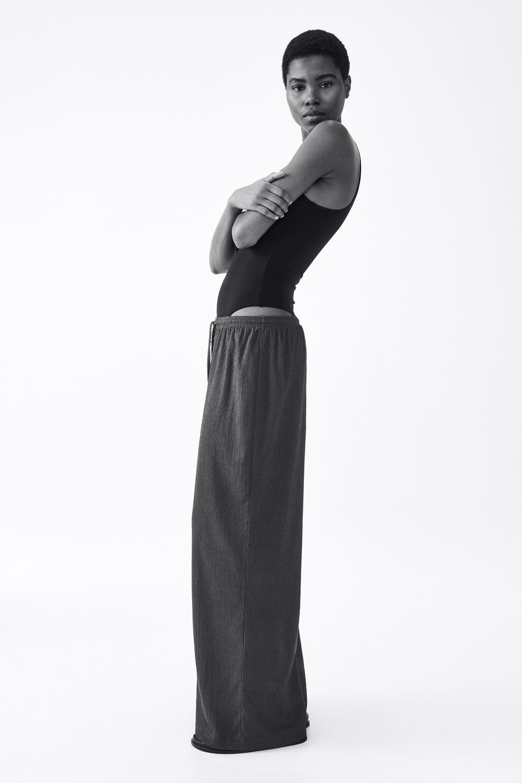 Pantal?n amplio con cintura el?stica - H&m фото 15