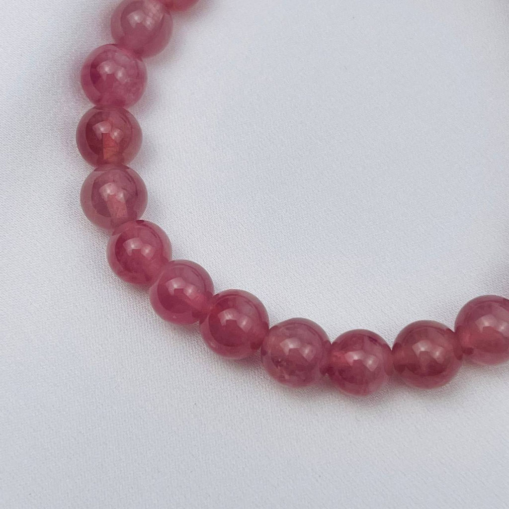 Браслет из Розового кварца с астеризмом 17 см - Радуга самоцветов фото 3