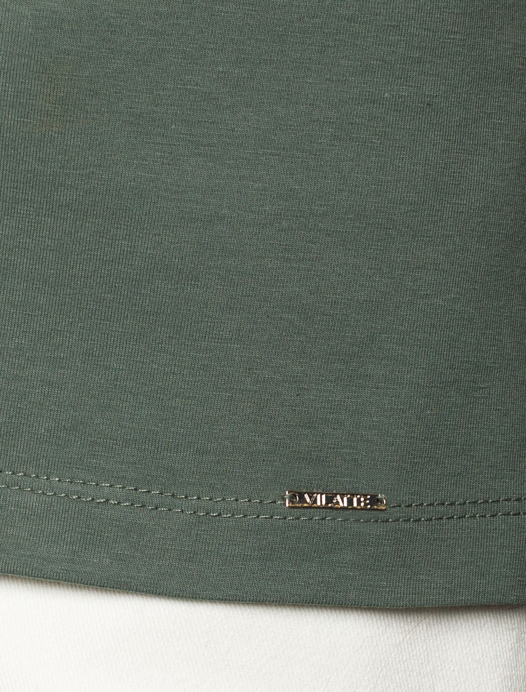 Топ из премиального хлопка с эластаном - Vilatte фото 2