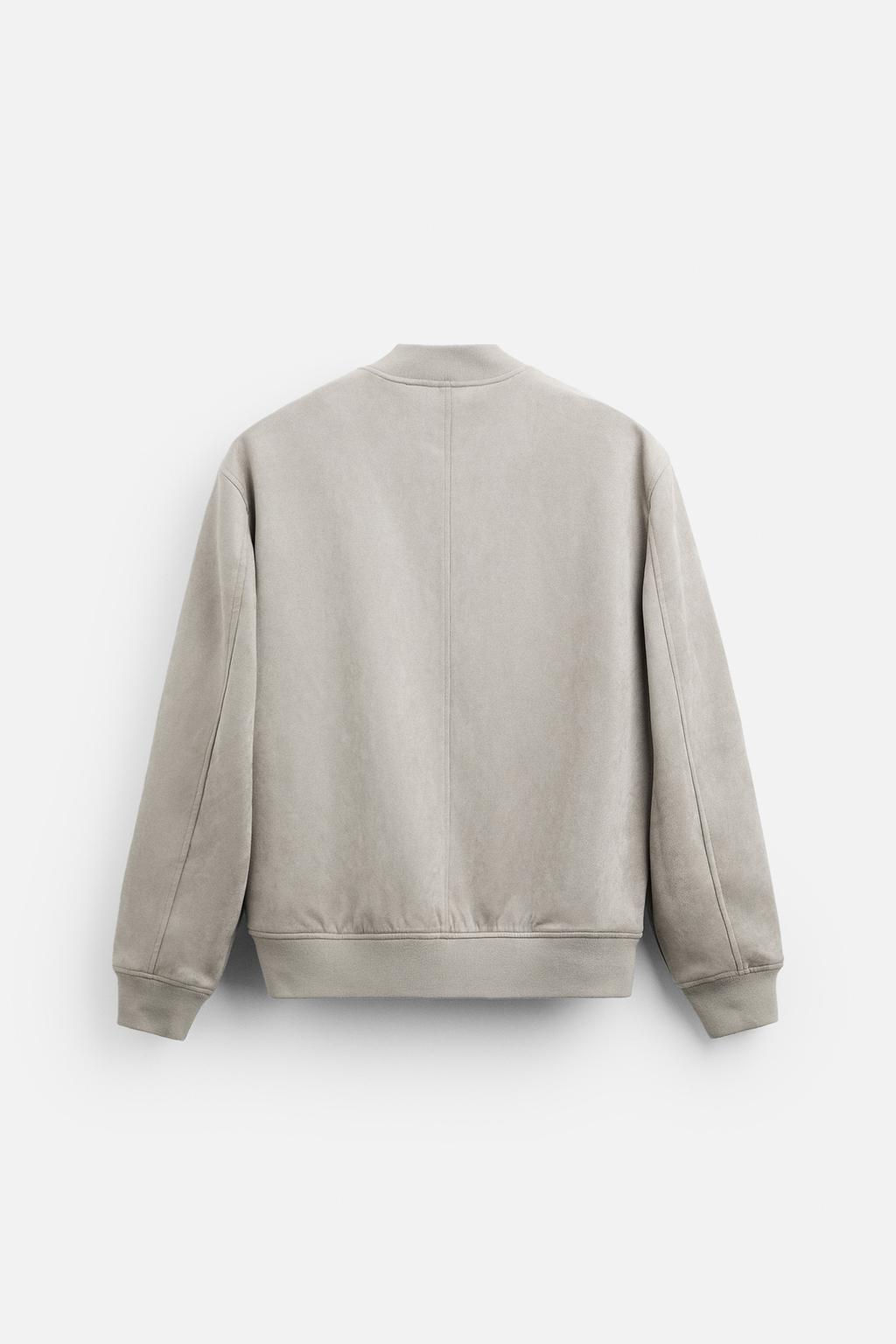 FAUX SUEDE BOMBER JACKET - Zara фото 29