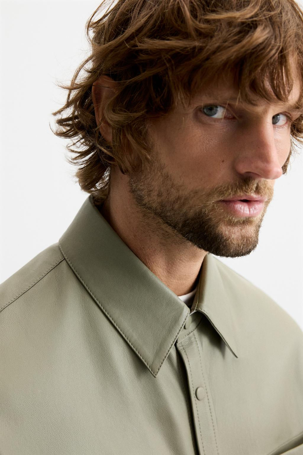 LEATHER JACKET - LIMITED EDITION - Zara фото 6