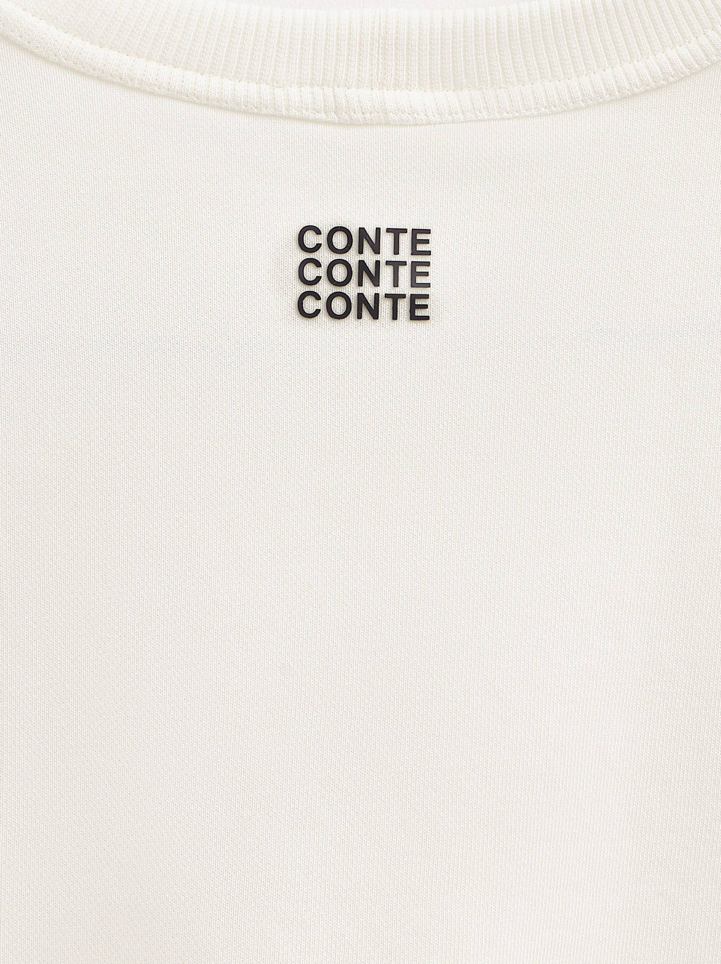 CONTE Удлиненная футболка из футера c вышивкой New chance LD 2727 off-white