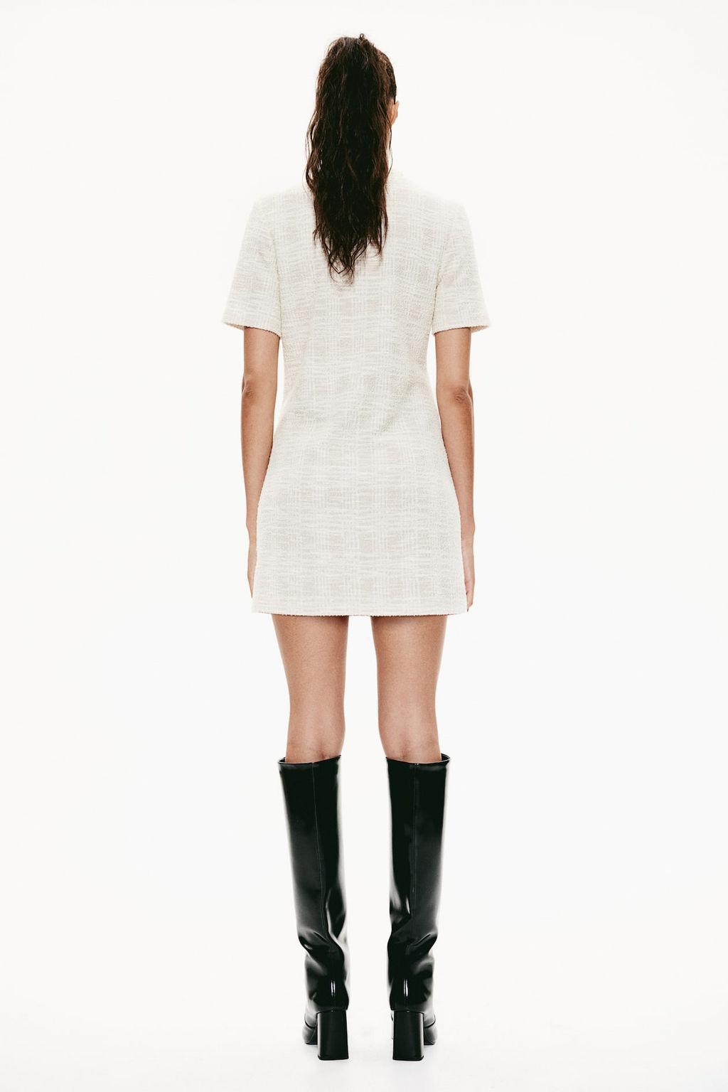 Vestido de punto texturizado con botones - H&m фото 4