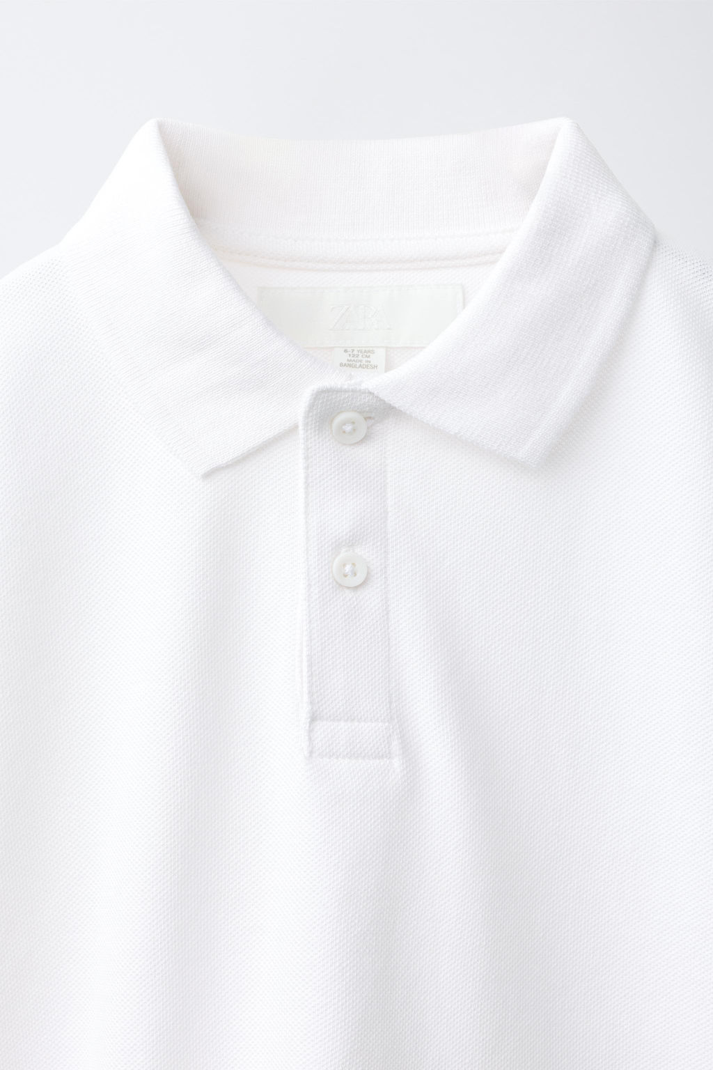 POLO LISO / Blanco - Zara фото 3