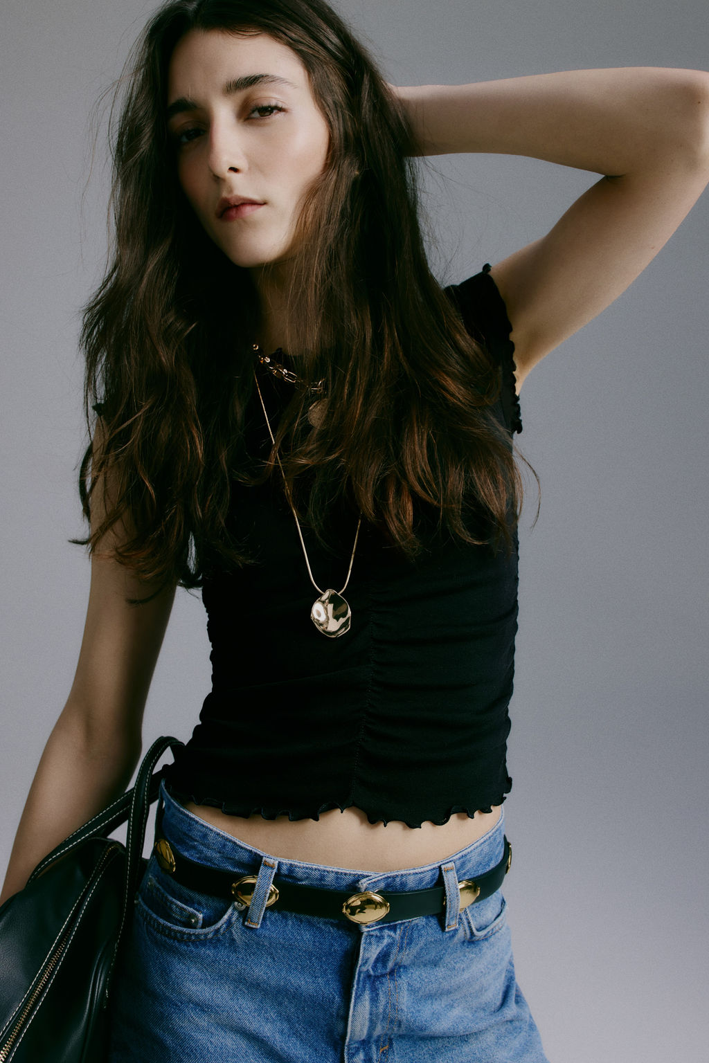 Top drapeado de algod?n - H&m фото 2